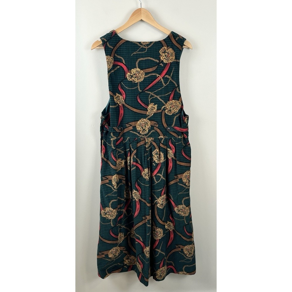 Bryn Connelly NWT Corduroy Midi Dress Sz 14 Equestrian Prairie Modest Buttons. - Picture 7 of 11